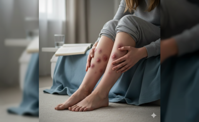 Bacaklardaki ağrılı şişliklere dikkat: Eritema Nodozum paniği